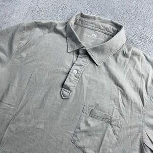 Peter Manning Polo Shirt Mens 4X Gray Pima Cotton Pocket Short Sleeve Peru